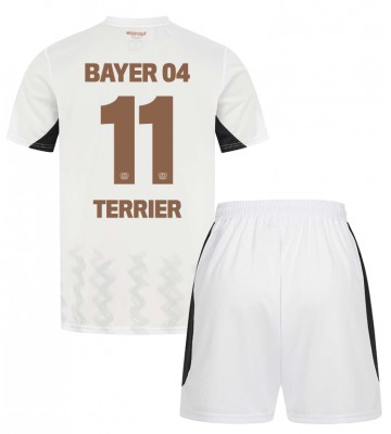 Bayer Leverkusen Martin Terrier #11 Borta Kläder Barn 2024-25 Kortärmad (+ Korta byxor)